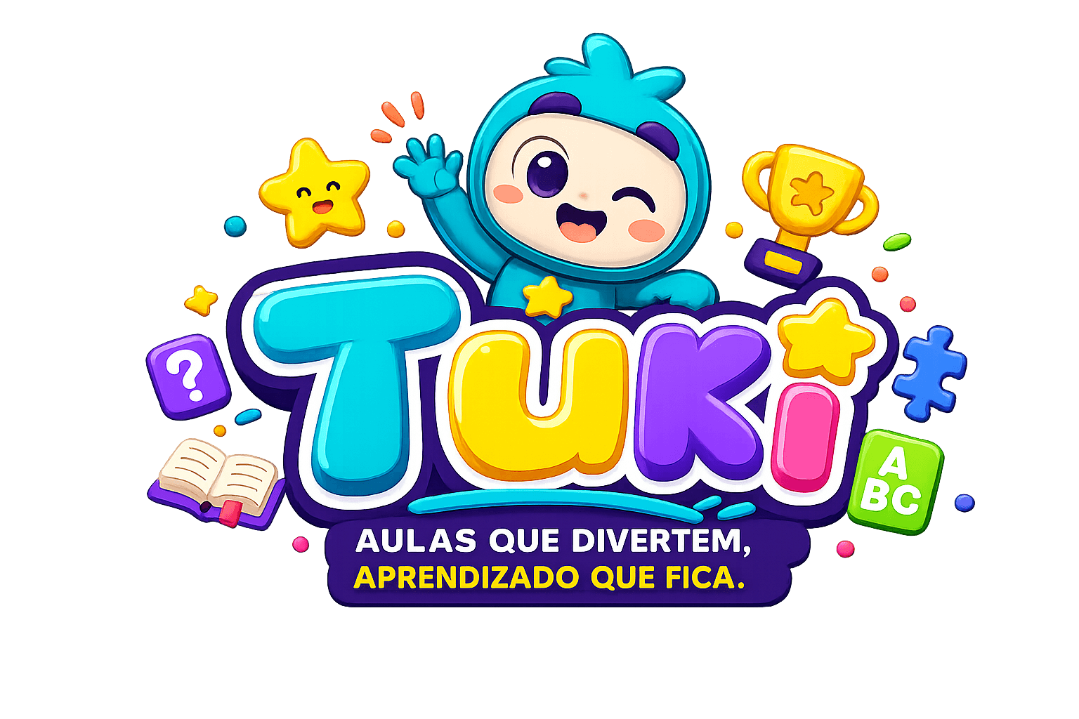 Mascote com texto Tuki